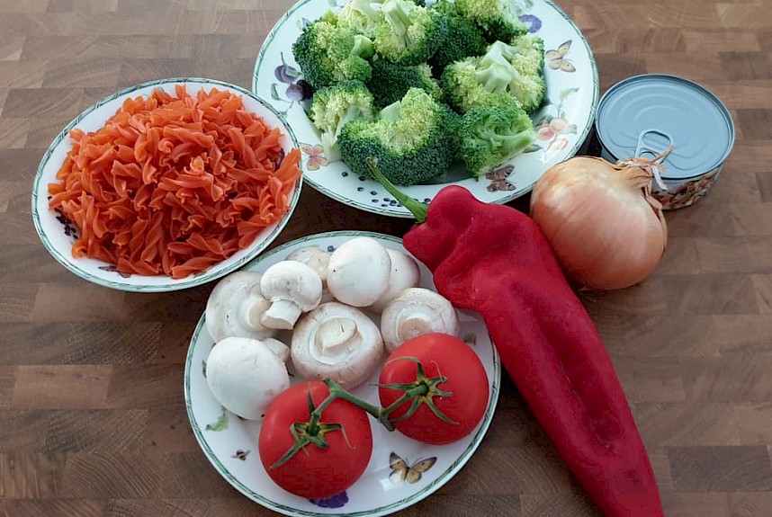 Linzenpasta met broccoli en tonijn - ingrediënten